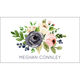 Gray and Pink Roses Luggage Tags Image 3 of 3